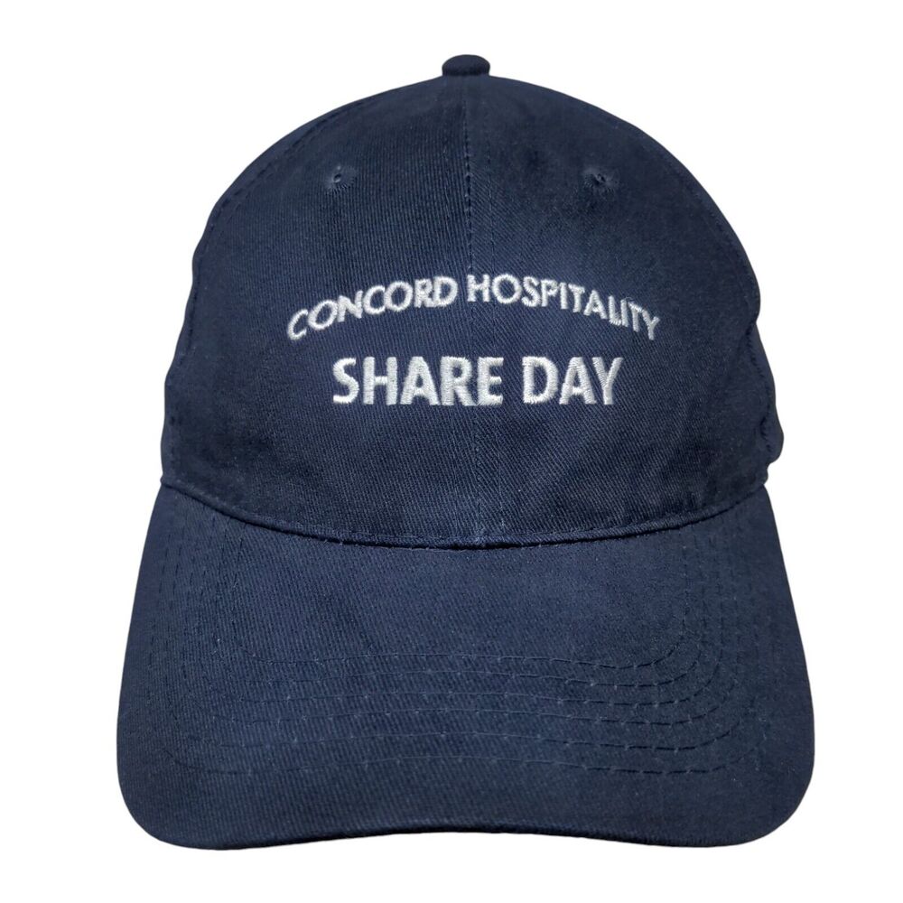 Concord Hospitality Share Day Strapback Hat Blue One Size 6 Panel Apollo